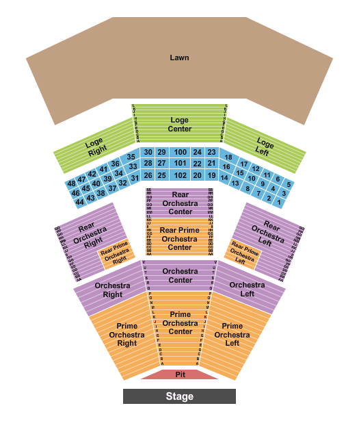 Wolf Trap National Park for the Performing Arts A.R. Rahman Seating Chart
